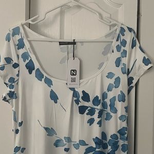 Summer floral short sleeve maxi dress.